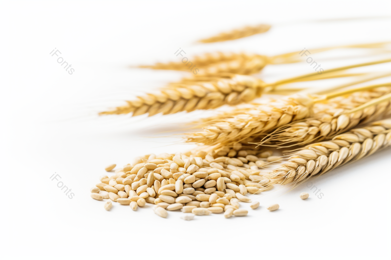 白色背景五谷农业麦穗特写镜头,高清,摄影图,摄影图片,图片大全,摄影图免费下载